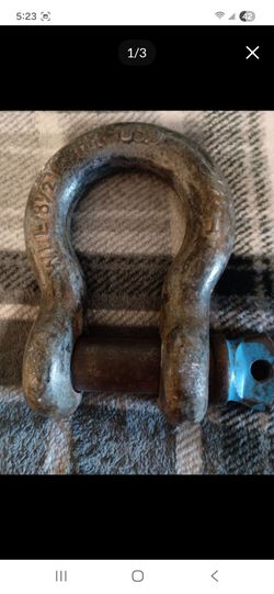 ANCHOR SHACKLE: WLL 8 1/2 Ton HK USA. ONLY $20