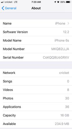 iPhone 6S 16gb UNLOCKED