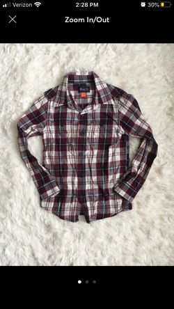 Boys flannel shirt size 5/6