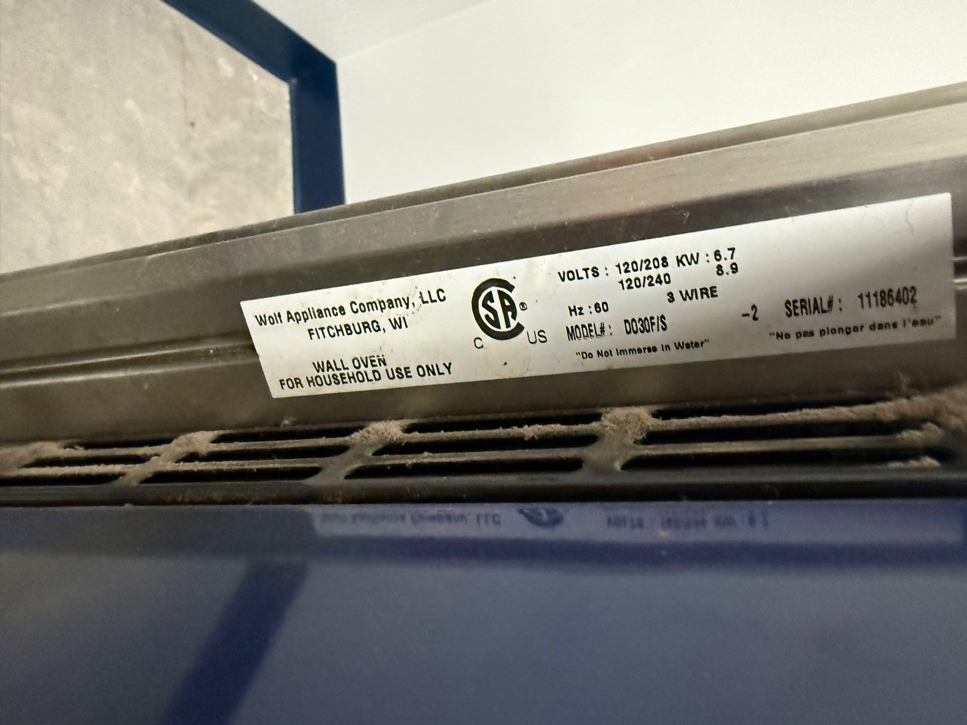 Wolf Double Oven