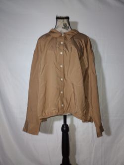 NWT Women's Future Collective Cropped Button Down Black/Brown 3X