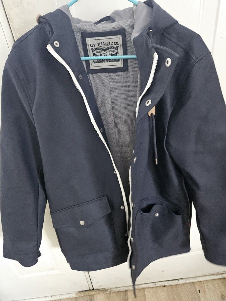 Levi Strauss Men's Rain Jacket - Medium
