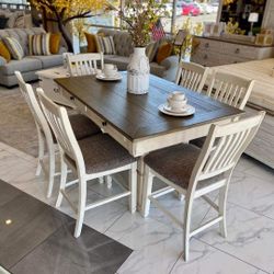 Bolanburg Two-tone Rectangular Dining Set 5pcs