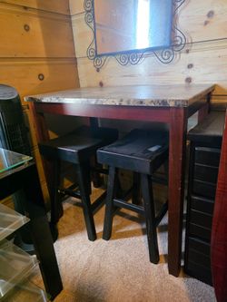 Pub table and stools