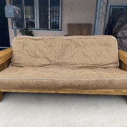 Vintage Oak Futon/Bed