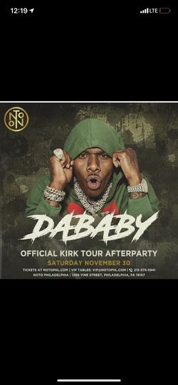 Da Baby Live Kirk Tour Afterparty Celebration