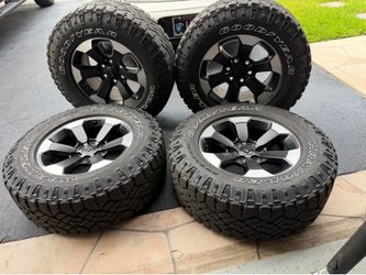 OEM RAM Rebel Rim Set w/Wrangler DuraTrac A/T Tires - NEW CONDITION