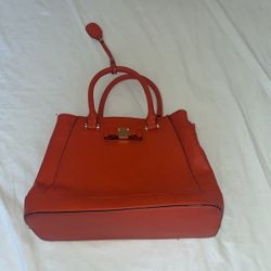 Brangio italy Orange Leather Bag 