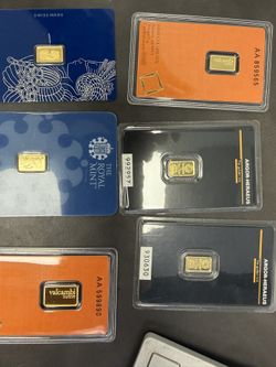 999 - 5, 2.5 -1 Grams Gold Bar