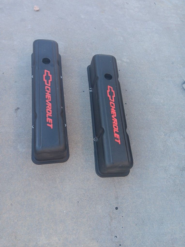 Chevy 350 Valve Covers,fan,shocks,speakers