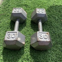 30 Pound Dumbbells 