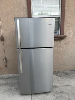 3 MONTHS WARRANTY 30x32x66 WHIRLPOOL REFRIGERATOR SILVER 19cuft