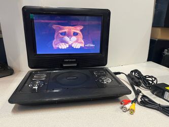 DBPOWER 10” portable DVD player swivel screen USB/SD inputs