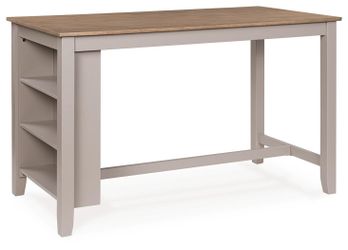 Harperfeld Natural/Gray RECT Dining Room Counter Table