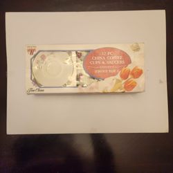 Fine China Expresso Coffee Cups And Dishes. 