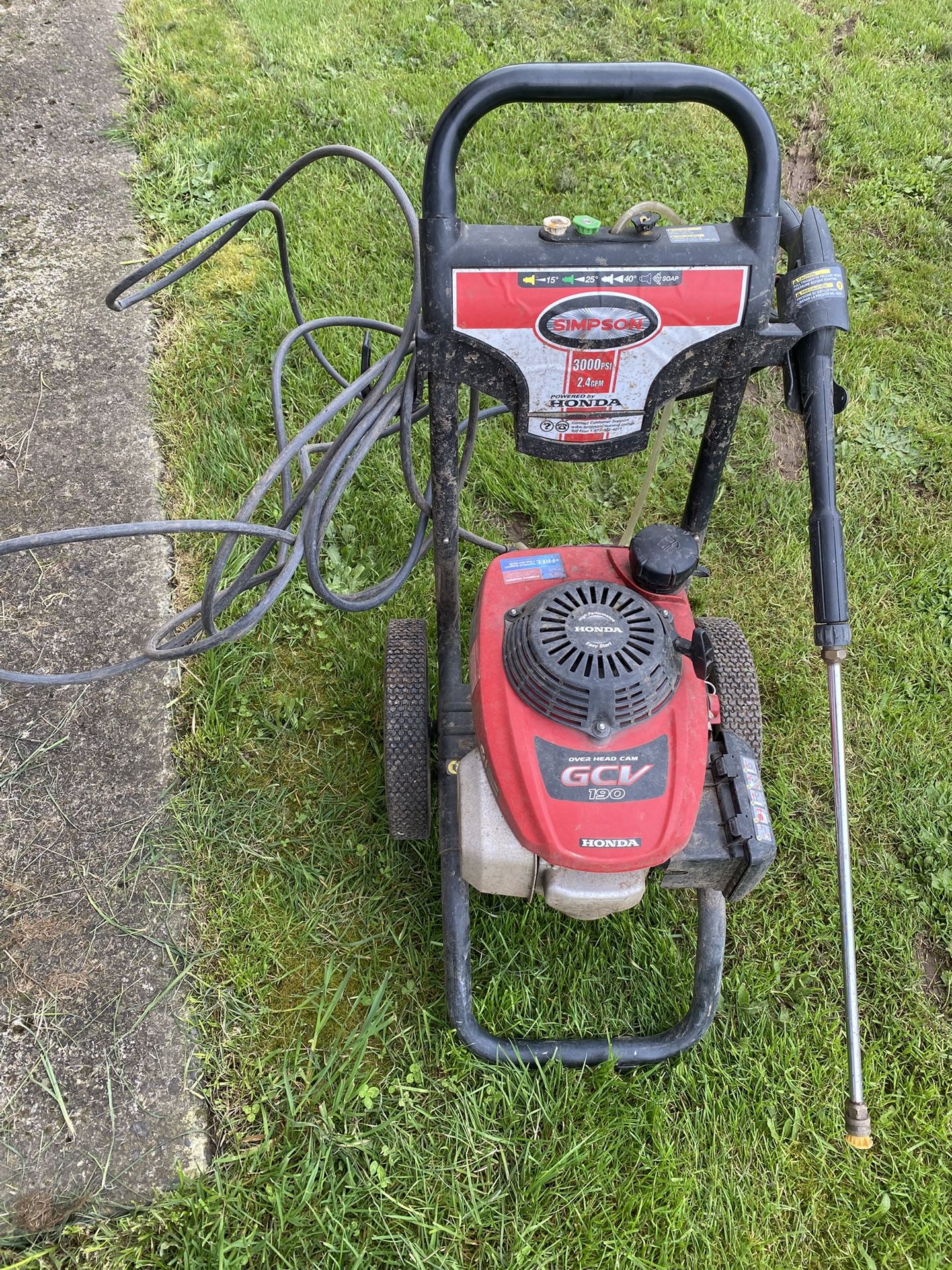 3000 Psi Honda Pressure Washer