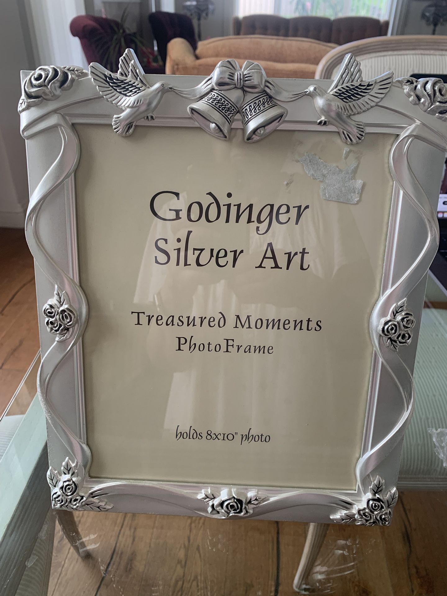 New Silver Plated Wedding Frame. By GODINGER.