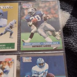 Vintage Barry Sanders Pro Set, Score, Upper Deck. Fleer Ultra  Fleer Upper Deck 8 Card Bundle Cash Porch Pickup Redmond 