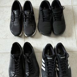Men's Shoes Lot - On Cloud, Nobull, Adidas Grand Court, Ecco