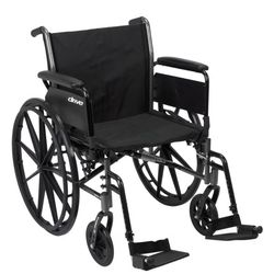 Drive Medical Cruiser III Lightweight Wheelchair Enhanced Mobility Adjustable Seat & Arm 20 inch