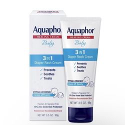 Aquaphor Baby Diaper Rash Cream offers a 3 in 1 3.5 Oz
