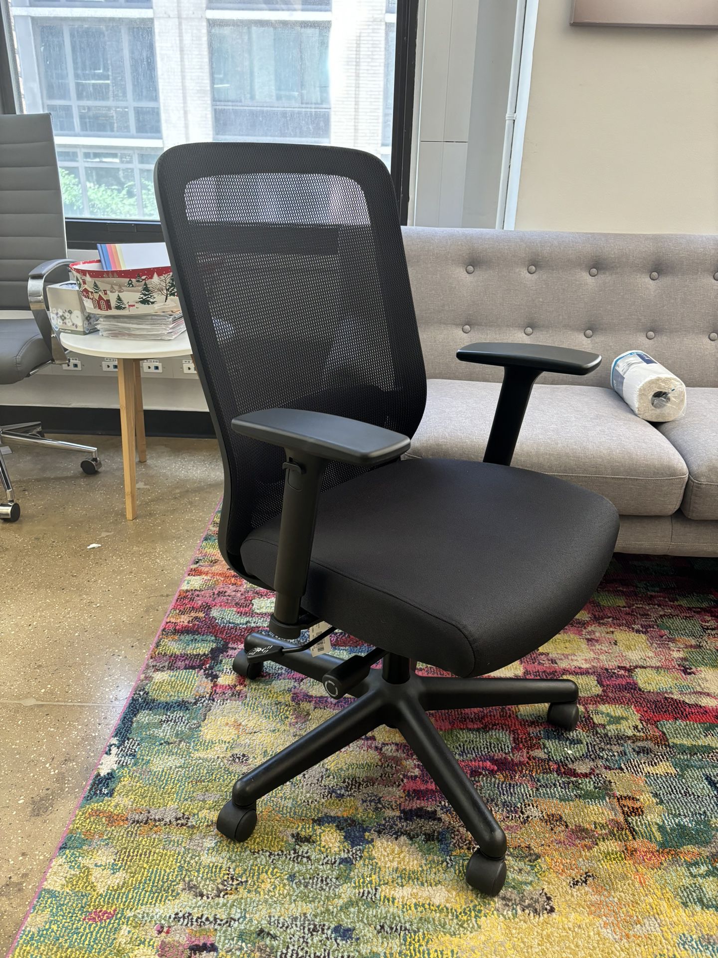 Black Computer Chair Office Apartment Adjustable
