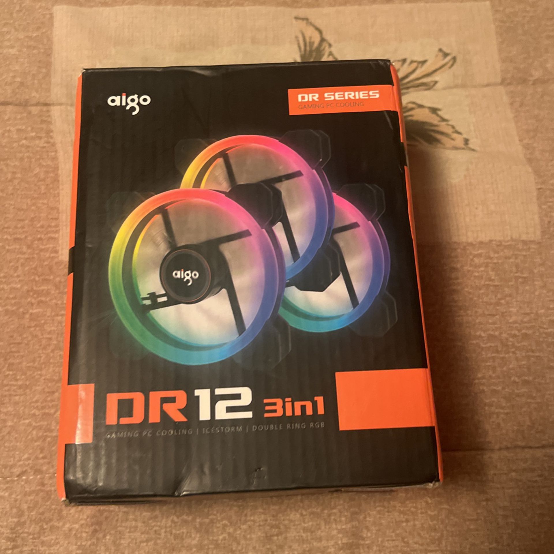 Algo Dr Series 3 In 1 Double Ring Rgb  Fans 