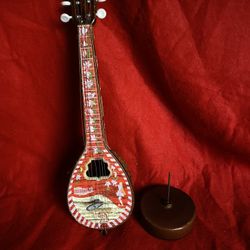 14 Inch without base Red Tir-la-tada Greek Bouzouki Rotating Musical Box Imported From Greece