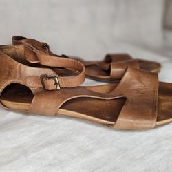 Miz Mooz Leather Sandals - W11 BROWN