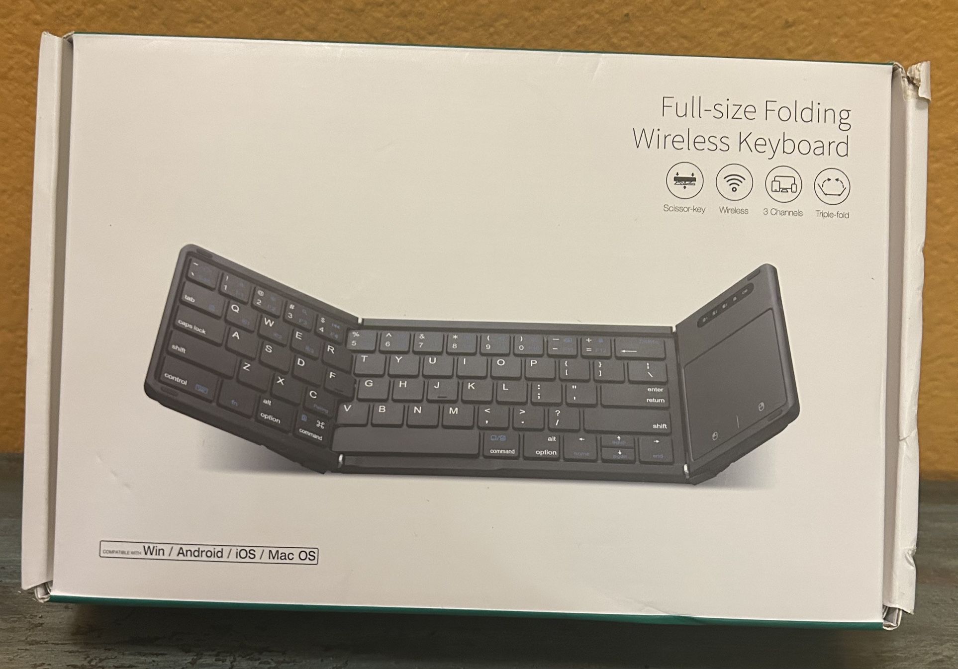 New Full Size Folding Wireless Keyboard 