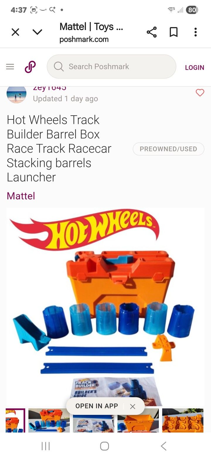 Hot Wheels Barrell Track Builder
