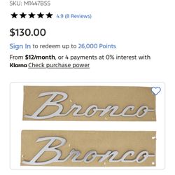 Bronco Decal 