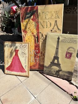 Paris themed wall decor