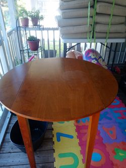 Small Dining Table 38x38 Fully Open, 301/2 Half Moon, Oblong24 Inches