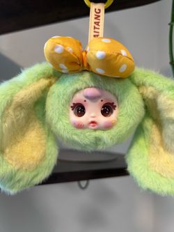 MM milk candy bunny plush keychain