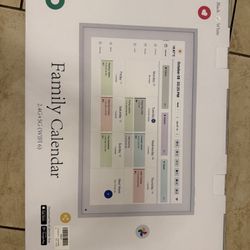 21.5 Inch Digital Calendar White