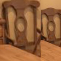 Two high quality Broyhill Attic Heirlooms oak French Country Farmhouse or Western Cowboy armchairs $180 For Both Together!