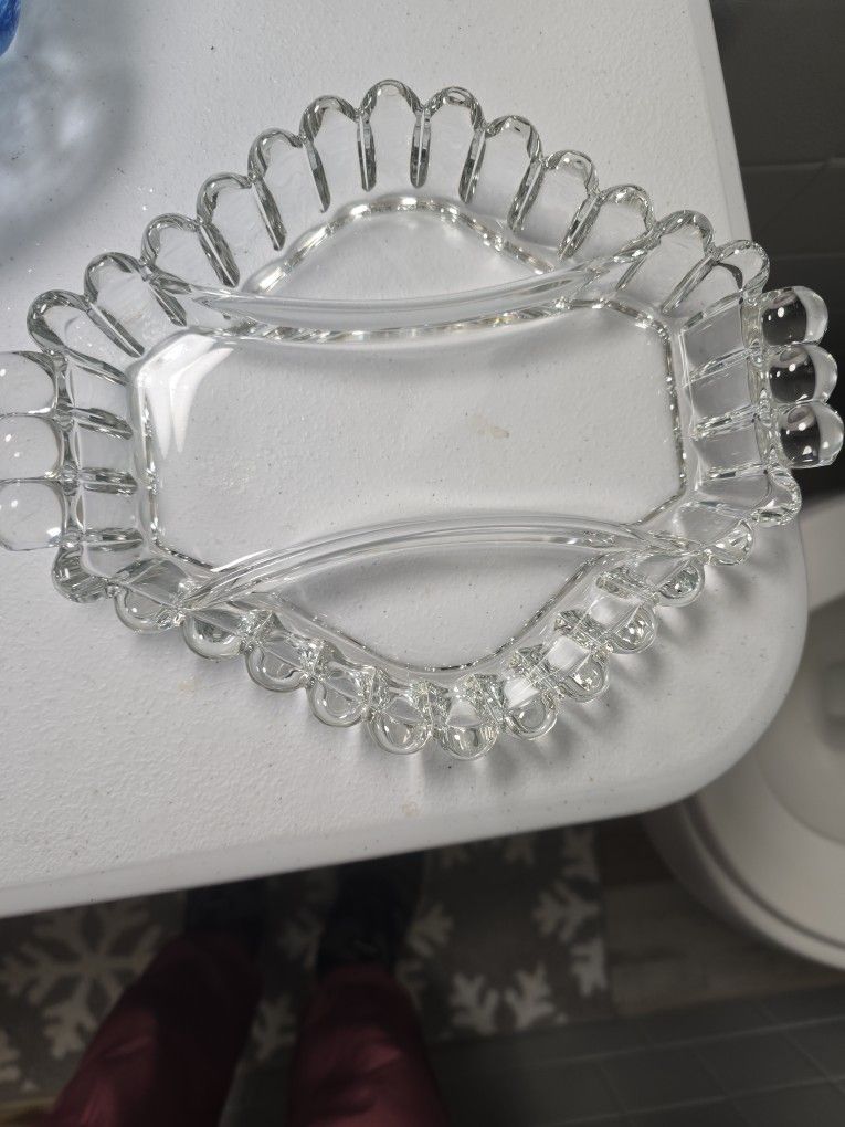 Helsey Glass Crystal Dish