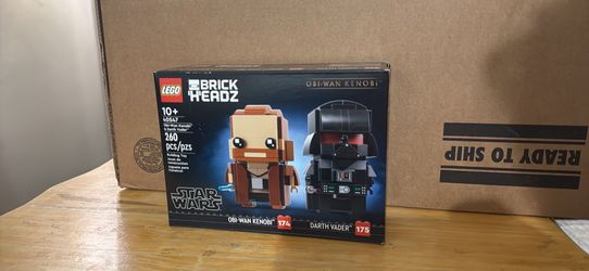 Lego Brickheadz Obi Wan kenobi and Darth Vader