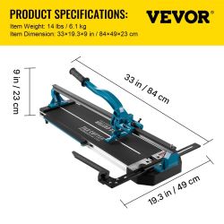 Manual Tile Cutter, 24 inch, Porcelain