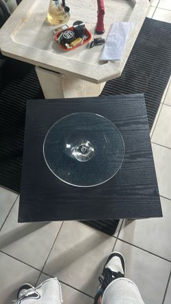 Side table and tray