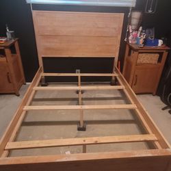 Full Size Montauk Solid Wood Bed and/or Full Box Spring