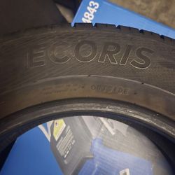 New Durable ECORIS tire. Has size 185/65R15 92H, extra load. Just one tire. Would make a good spare or replacement.