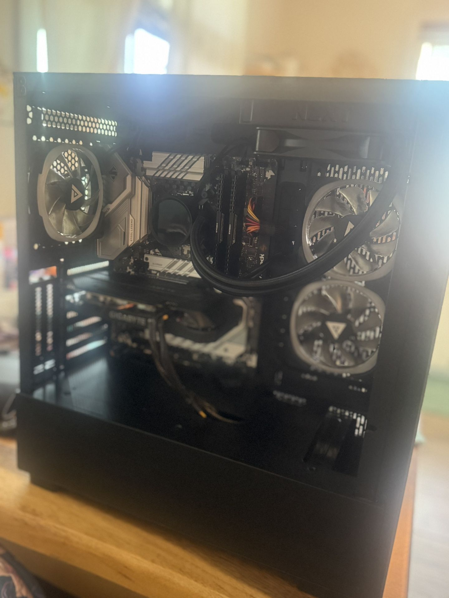 Gaming PC with Gaming Monitor/Cords