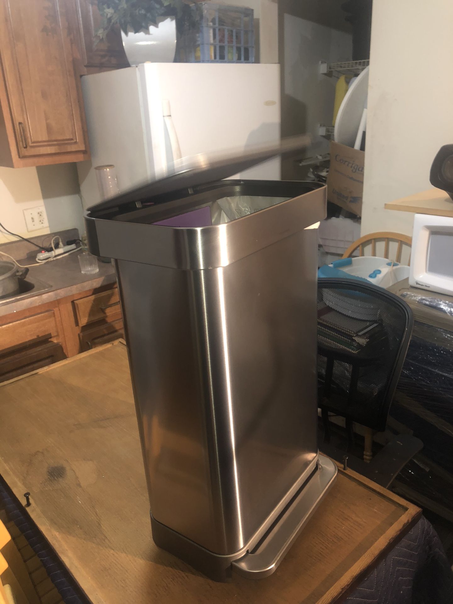 Stainless steel trash can(no touch)
