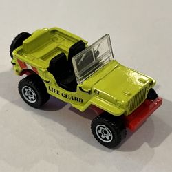 2014 Matchbox 1-120 MBX Heroic Rescue Life Guard 63 Willys Jeep  Mint Loose