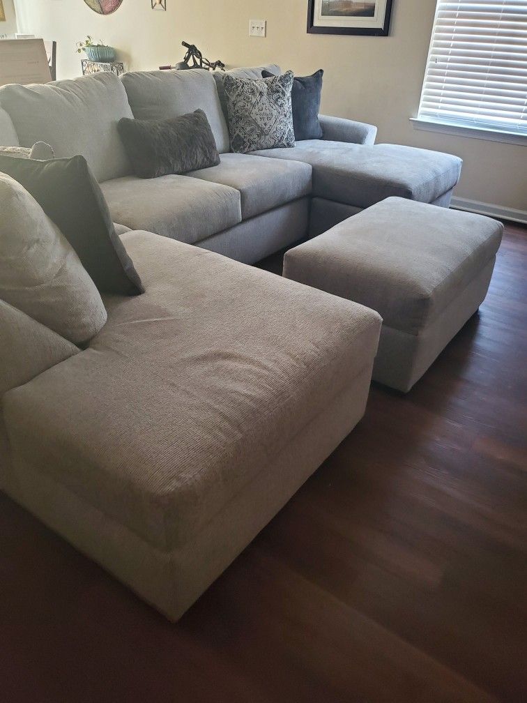 Sectional with Ottoman