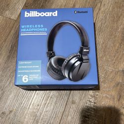 Billbord Bluetooth Wireless Over-Ear Headphones - Black