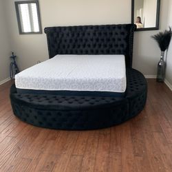 New In Box King Bed Frame With Mattress (Read Description Below)