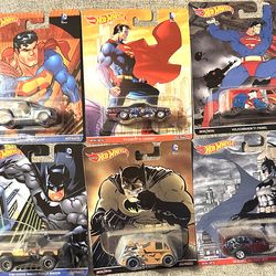 2016 Hot Wheels DC Comics Set of Six